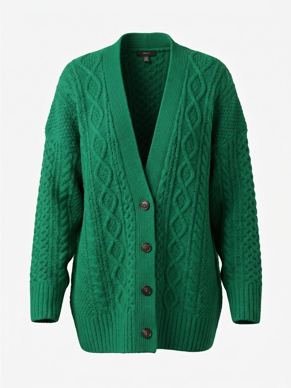 J. Crew Oversized Cable Knit Stretch Cardigan Alpaca Wool XXL